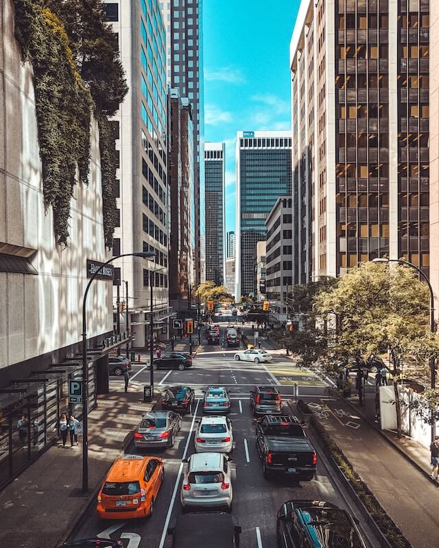 Downtown vancouver is one of best city to ride escooter, most place has Bike-line for escooter