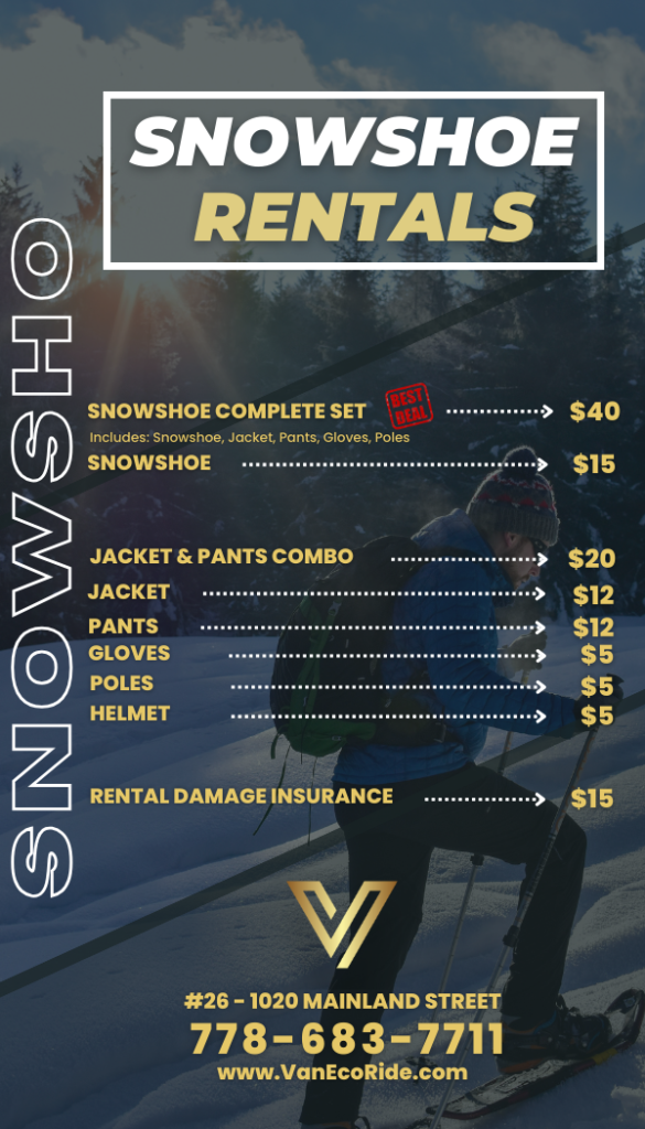Vancouver snowshoe rental shop