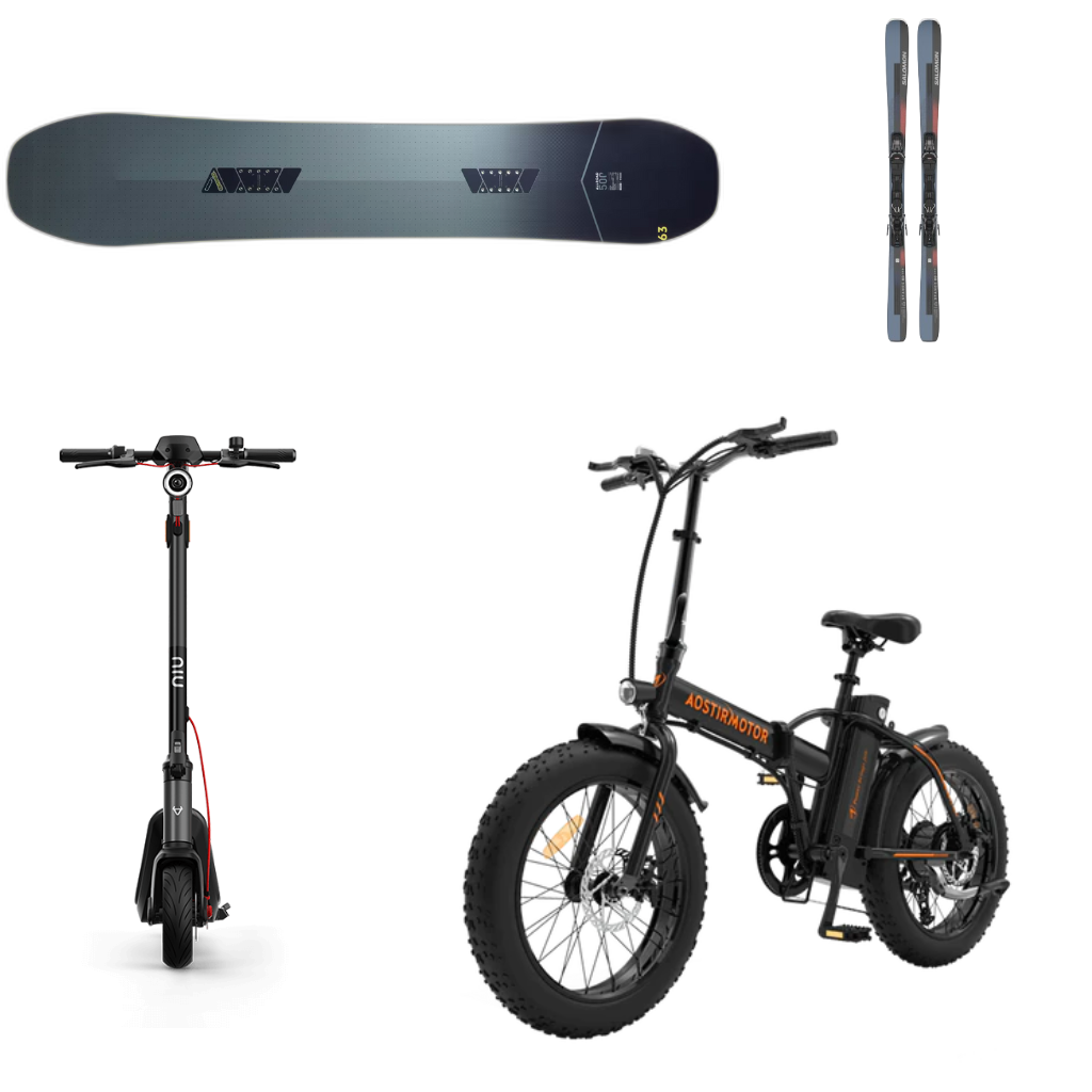 VanEcoRide offers affordable rentals for skiing, snowboarding, e-scooters, and e-bikes, with 100% customer satisfaction!