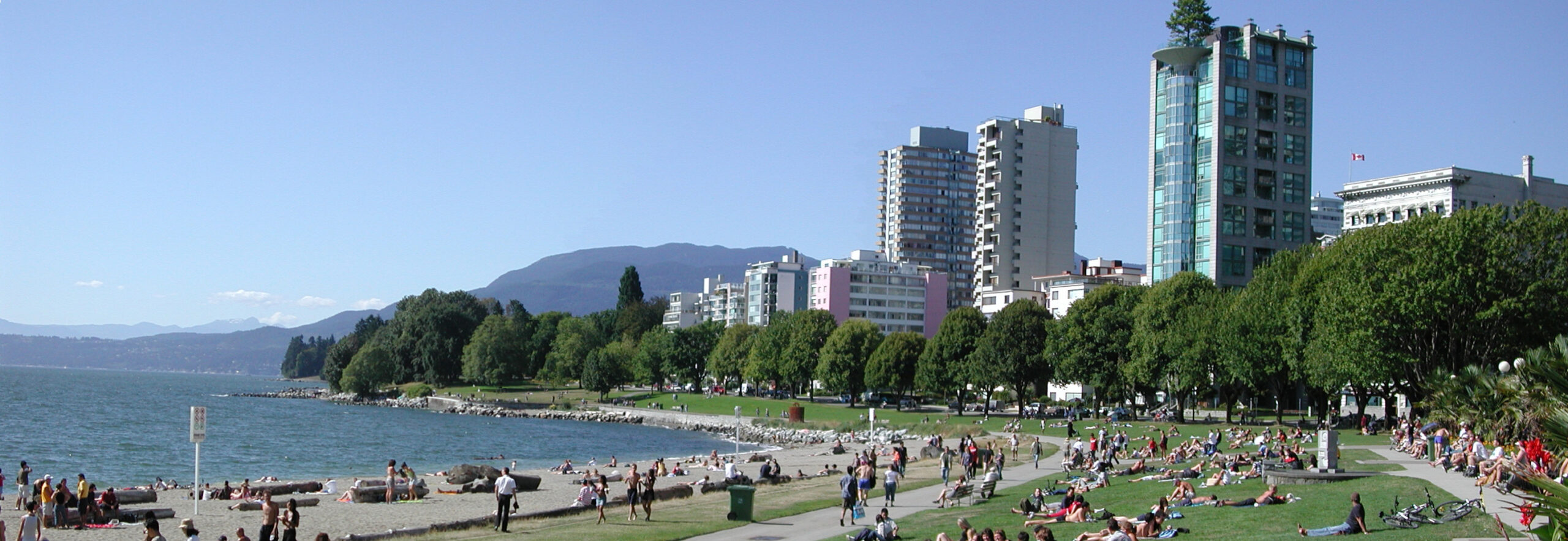 View of English Bay Beach in Vancouver